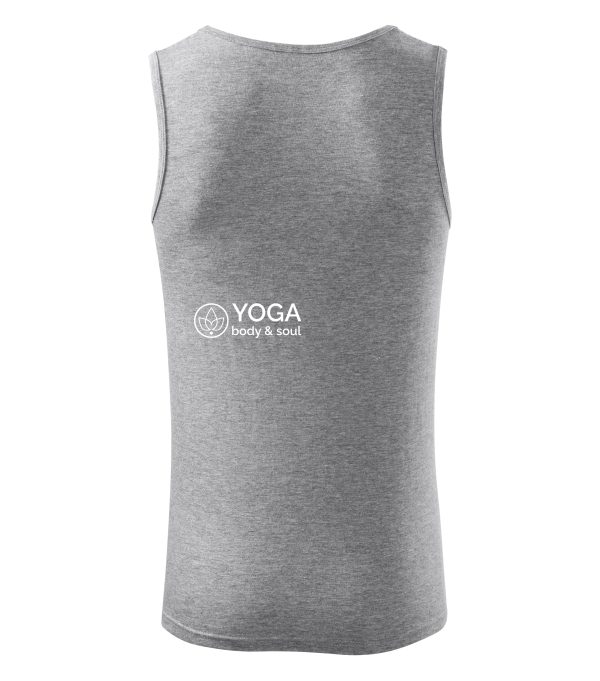 Koszulka Yoga. Body & Soul POWER szara męska tył